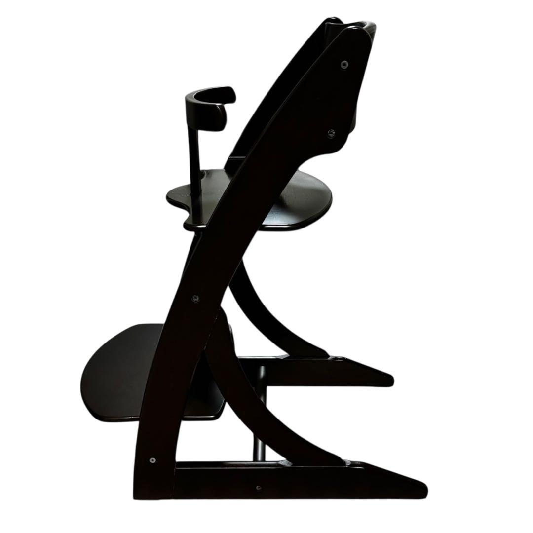 大和屋 すくすくスリム フィットチェア ガード付 ダークブラウン