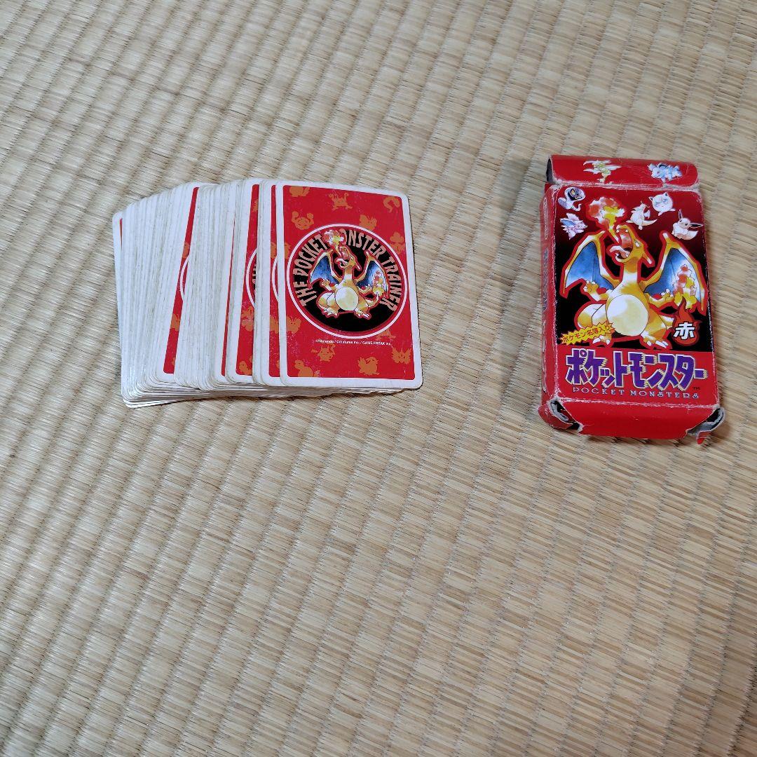 り*】様 ポケモントランプ　レトロ　赤 希少】ポケモントランプ リザード 初期 赤 平成レトロ 絶版 - メルカリ