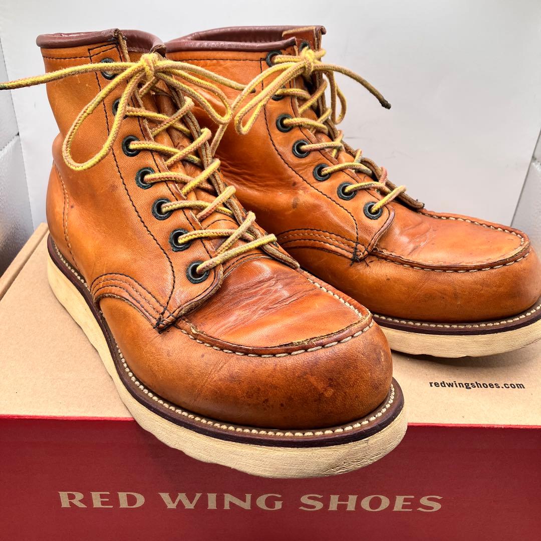 ☆美品☆ 98年製刺繍縦羽タグRed Wing 875 US 6.5E
