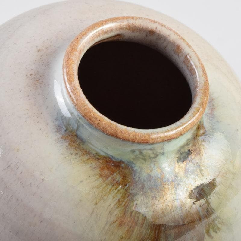 よりまき様専用 茶道具 板谷波山作 素釉 茶入 仕覆付 共箱 D 9192