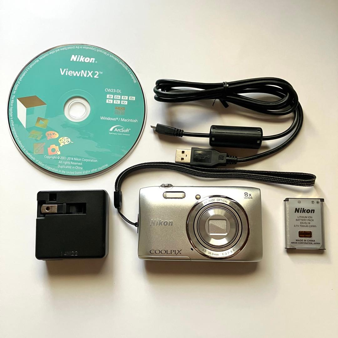 デジタルカメラ　coolpix s3600 コンパクト　デジカメ　シルバー 719C568ydQL.jpg_BO30,255,255,