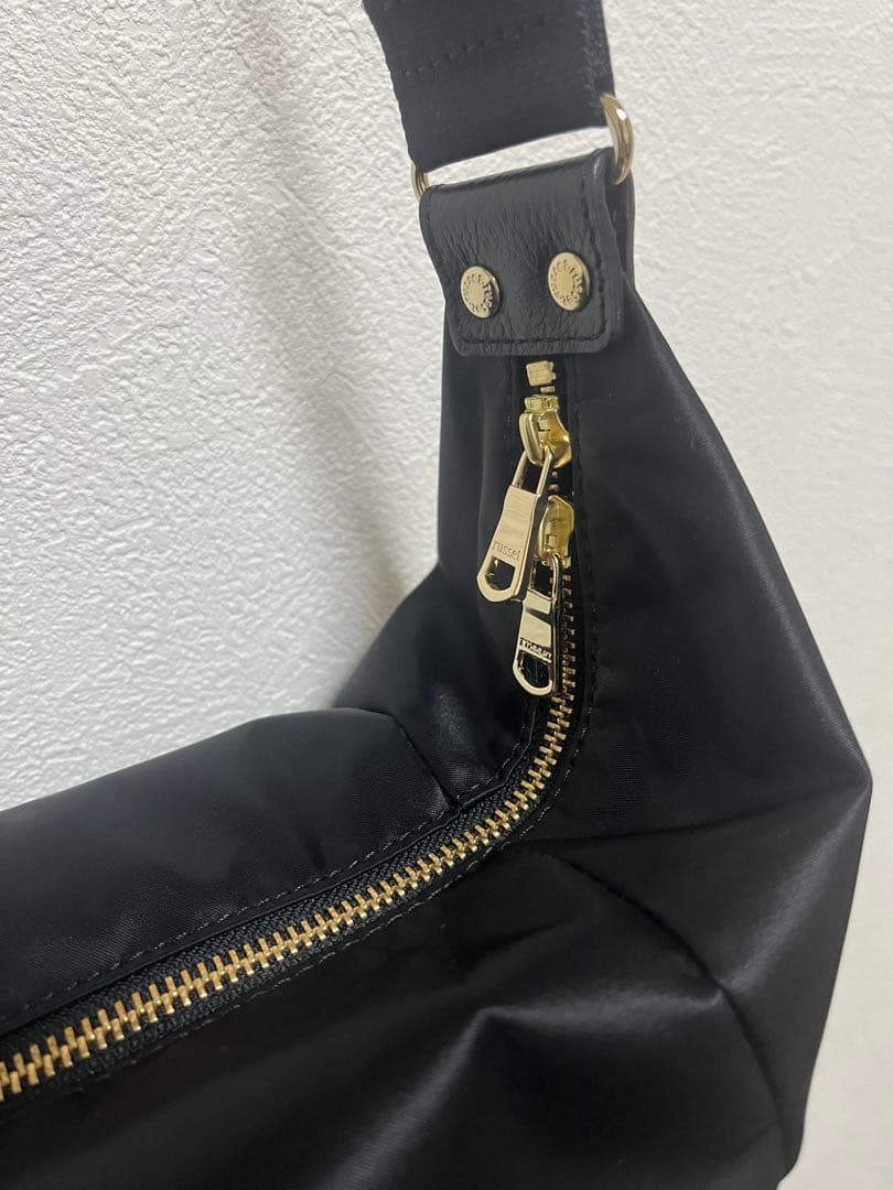 極美品】ラシット スリングバッグ ボディバッグ ショルダー 黒 金具