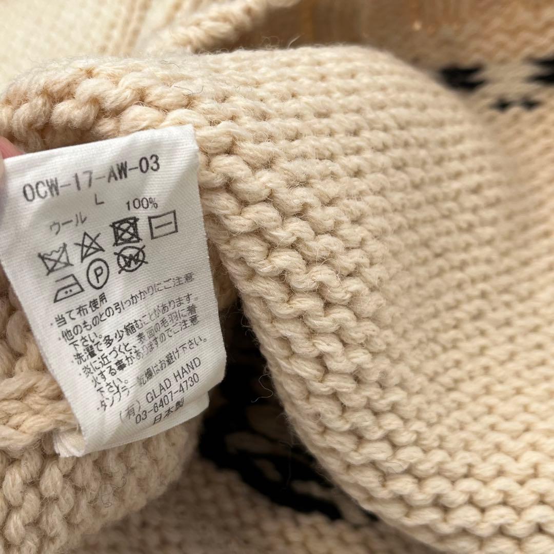 OLD CROW GLAD HAND カウチンニット L - メルカリ