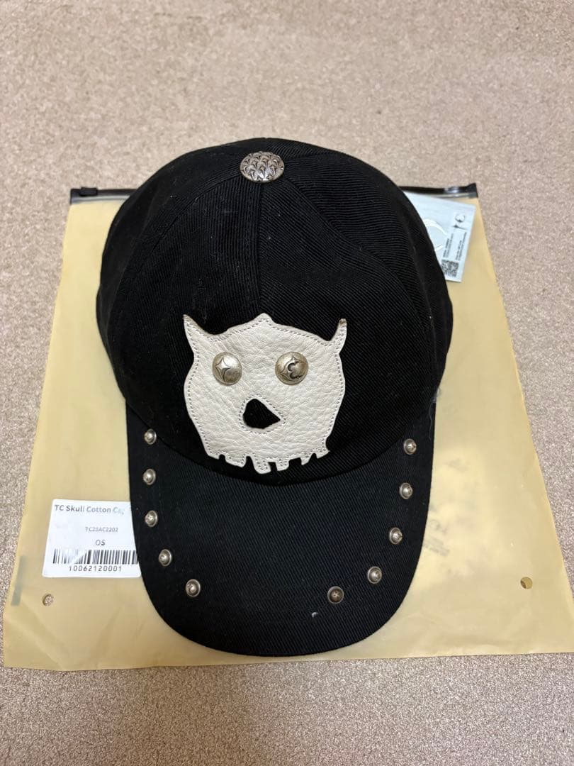 帽子 thug club TC Skull cap Black THUG CLUB - TC Skull Cotton Cap in Black |MARAIS