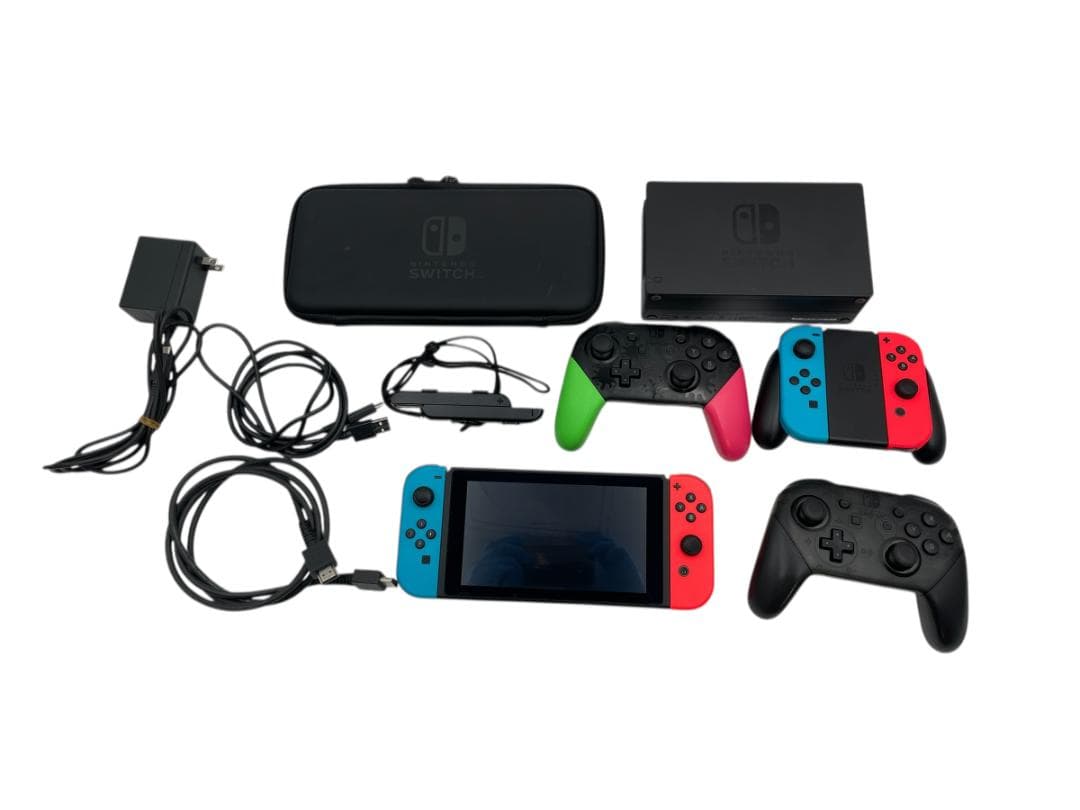 初期化済み スイッチ 本体 プロコントローラー 2個 その他まとめ 20％OFFクーポンで4,784円】2台セット Nintendo Switch Pro