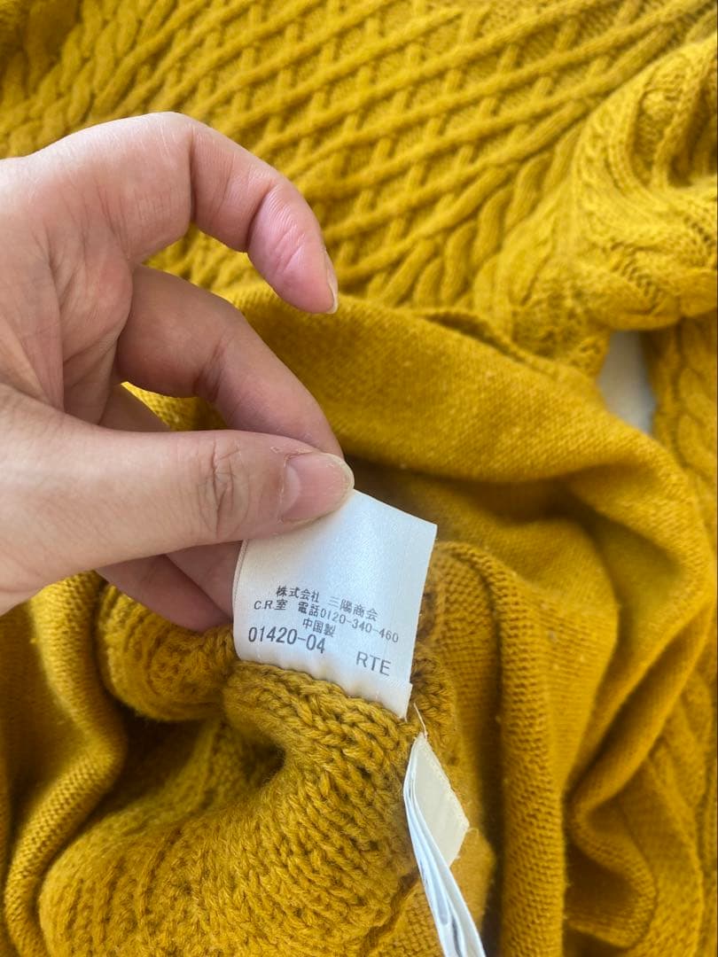 美品】BURBERRY BLUE LABEL ケーブルニットワンピース - メルカリ