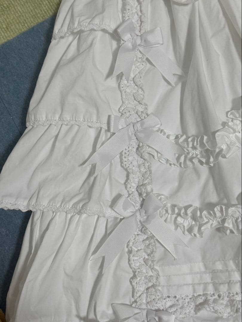 ANDROMEO ホワイト ジャンパースカート 白ロリ - メルカリ