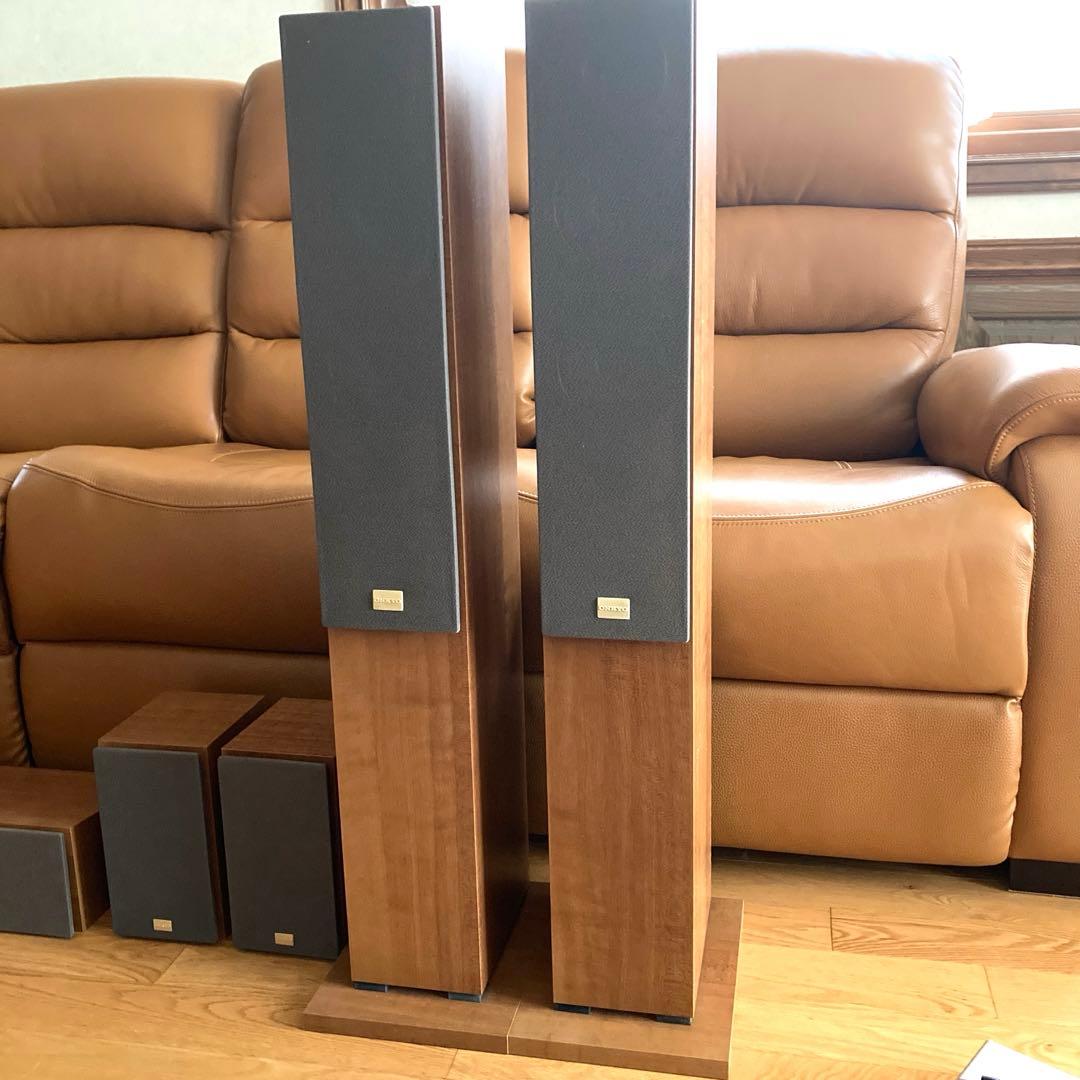 ホームシアターに！ONKYO AVアンプ＋5.1ch 木目調スピーカーセット