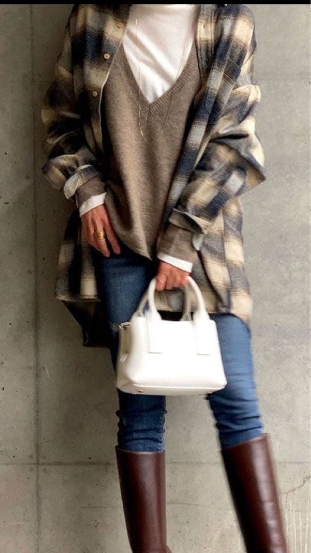 クチュールドアダム フランネルオンブレーシャツ菊池京子