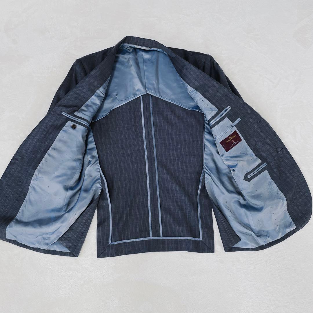 美品エルメネジルドゼニア トロフェオ スーツ シングル サイドベンツ