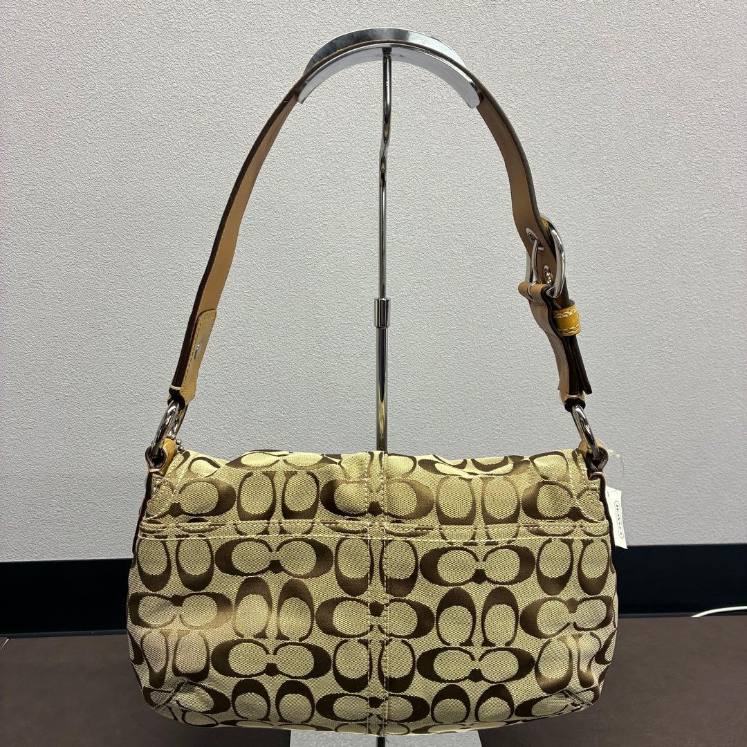 鑑定済み・タグ付き】COACH シグネチャー F13113 ワンショルダー