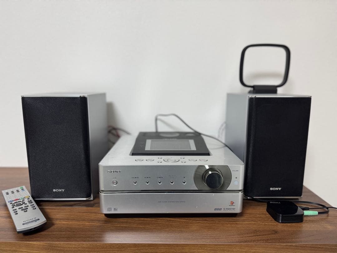 【美品】SONY ミニコンポ 2スピーカー付き 楽天市場】ソニーグループ SONY マルチコネクトコンポ CMT-SBT40(S