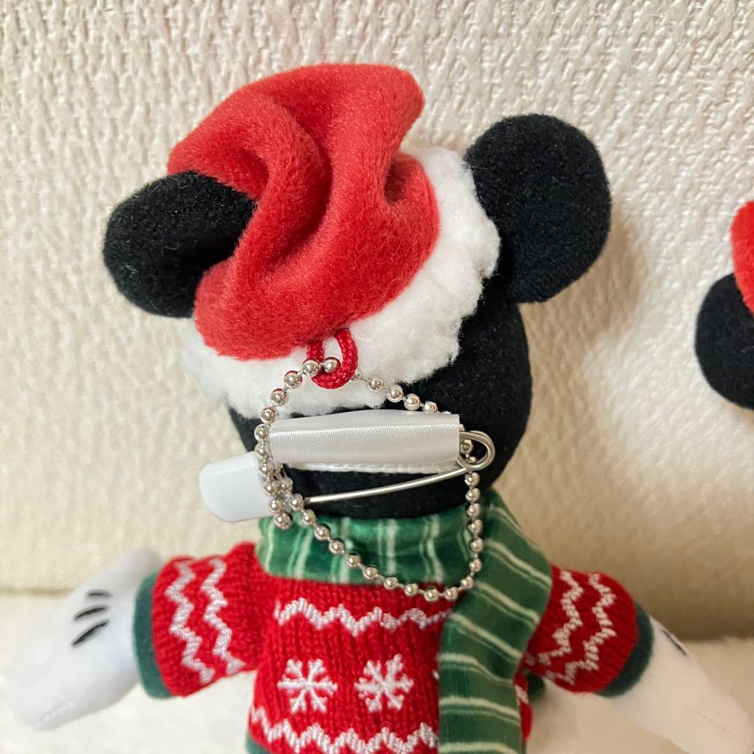 ミッキー ミニー クリスマス2024 ぬいぐるみバッジ ぬいば ディズニー