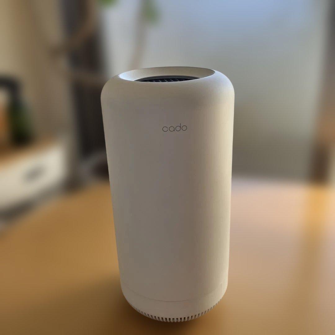 cado 空気清浄機 ホワイト 円筒形 空気清浄機 LEAF 130｜cado カドー