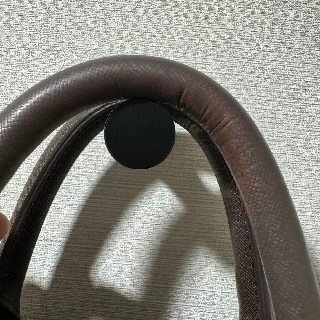 ブラウンレザー ビジネスバッグ ペッレモルビダ アニアリ - メルカリ