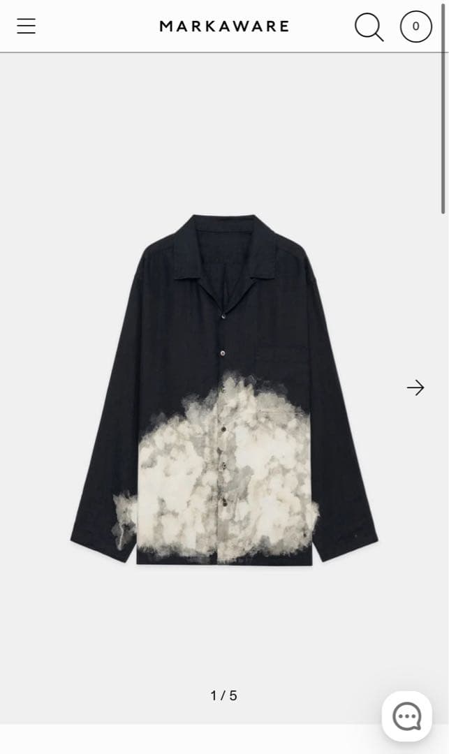 MARKAWARE ヘンプ細布 オープンカラーシャツL/S - メルカリ