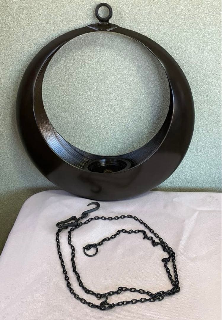 唐銅製　吊り下げ花器　満月尺0万月　池坊　美品　チェーン付き 2026年最新】池坊 満月の人気アイテム - メルカリ