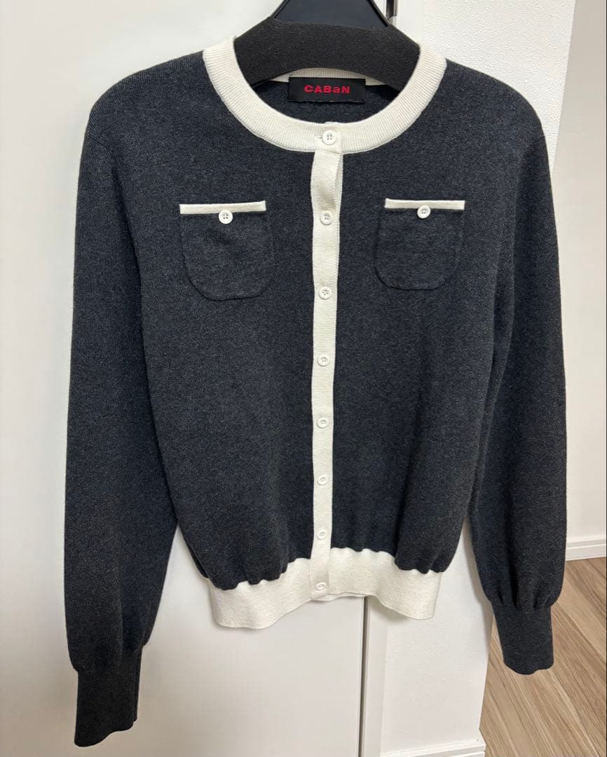 CABAN コットンカシミヤ クルーネックカーディガン CABaN コットンカシミヤ ポケットクルーネックカーディガン （ニット