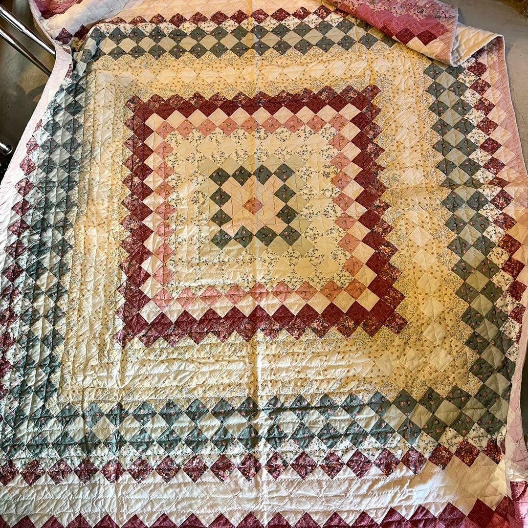 USA vintage】アンティークキルト パッチワーク アメリカ ビンテージ