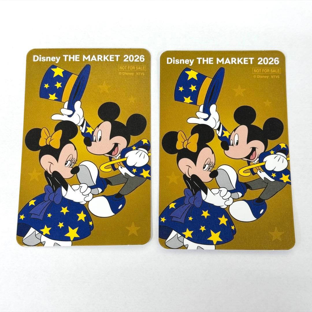 ディズニーザマーケット ノベルティ カード ミッキー ミニー 2枚