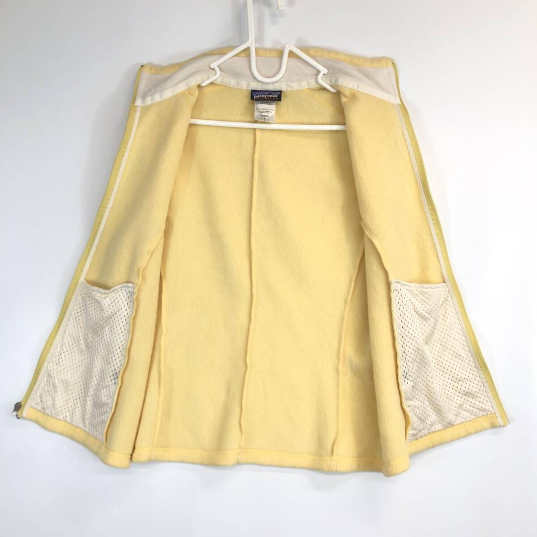 パタゴニア シンチラ フリースベスト 薄いイエロー レディースL