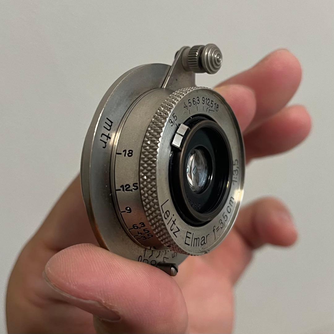 Leica Nickel Elmar 3.5cm F3.5 純正黒キャップ付