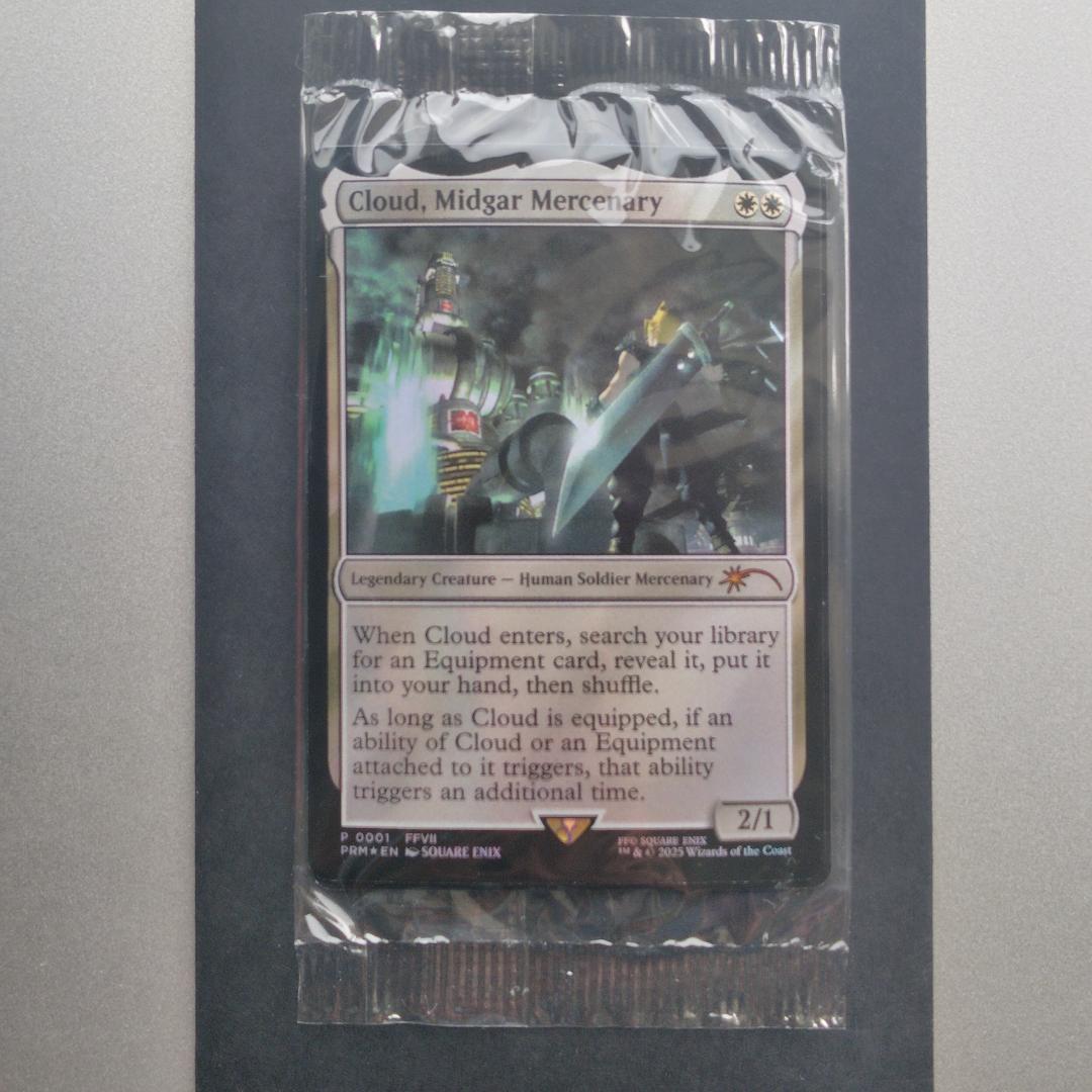 ミッドガルの傭兵、クラウド 海外限定プロモ 未開封 英語版 - メルカリ