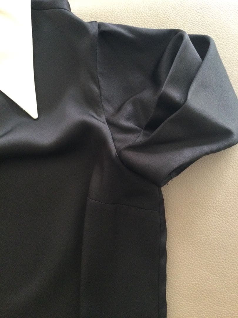 MIUMIU ブラックワンピース シルク かわいい 結婚式 38 美品 匿名送込