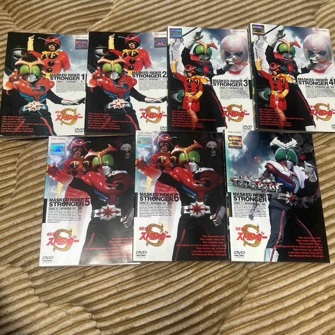 仮面ライダーストロンガー　DVD 全7巻セット 仮面ライダーX,アマゾン,ストロンガー DVD全巻収納BOX！(today is 12