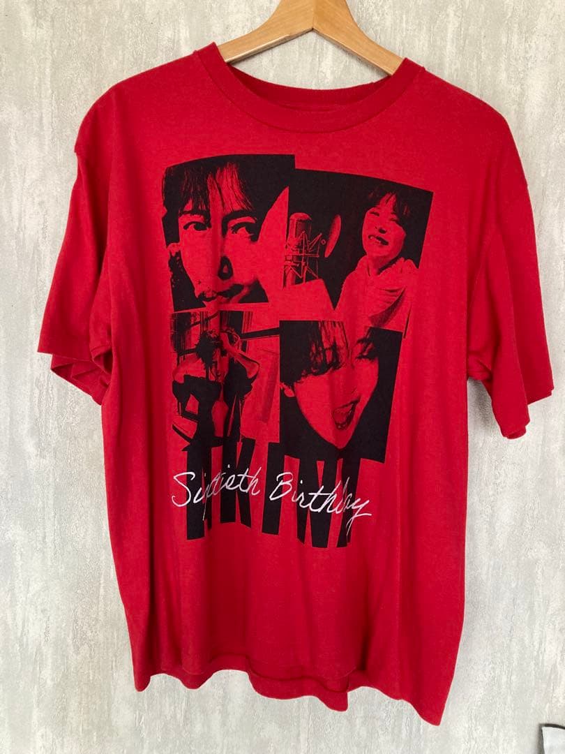 中森明菜☆ALDEA FC限定☆還暦祝いT☆赤☆Mサイズ☆レア☆クリーニング