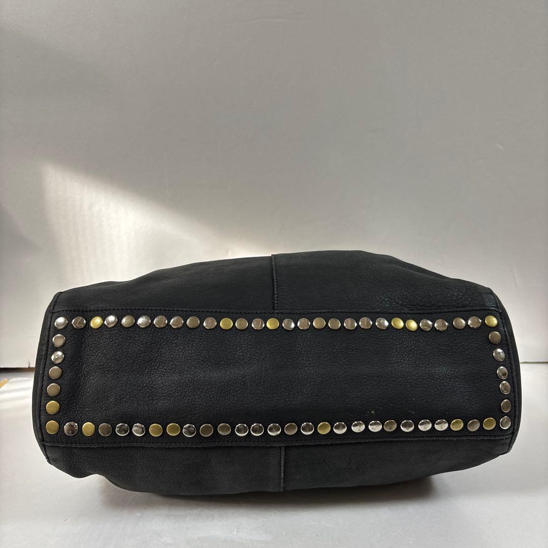 定価26000円】 TRES トートバッグ スタッズ レザー ハンドバッグ