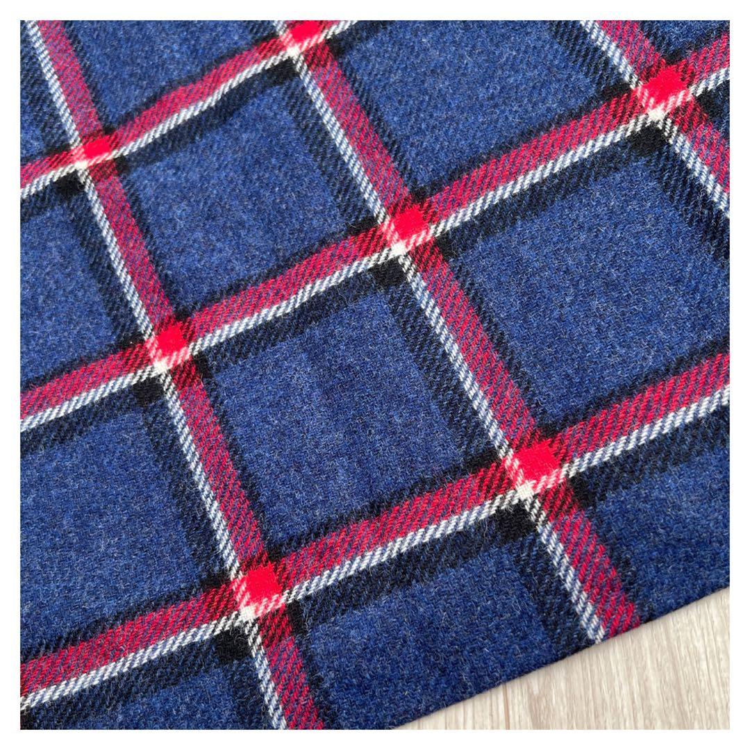 美品】ブルーレーベルクレストブリッジ チェック柄 バックリボン