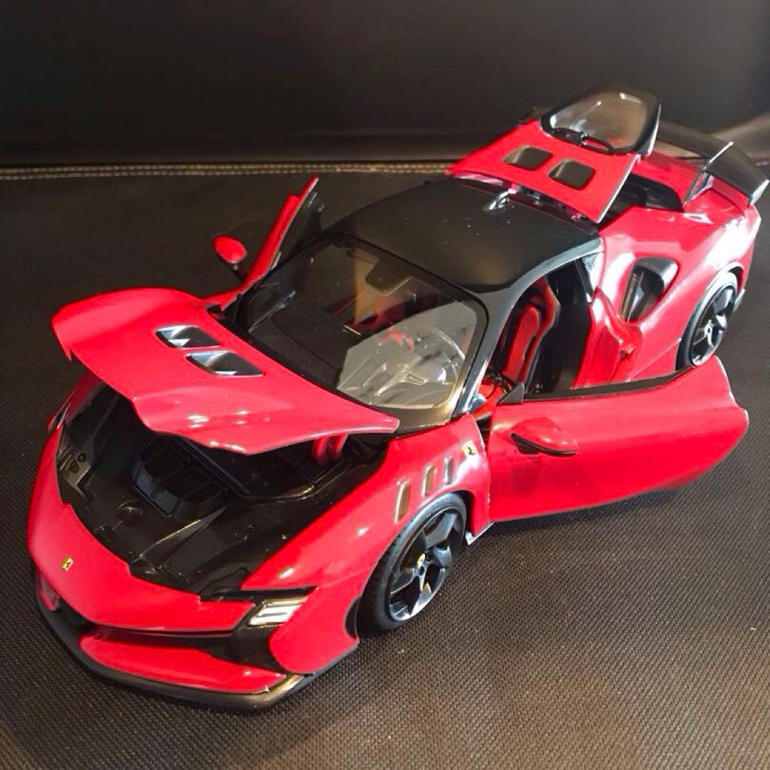 ミニカー4台、Ferrari812/SF90XX, AMG one, SVJ64