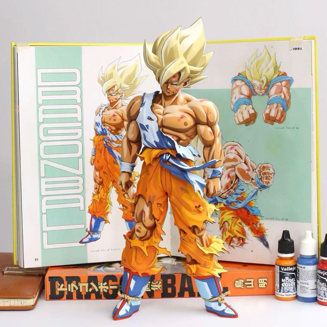 ドラゴンボールSMSP サイズ 伝説の超サイヤ人 孫悟空 リペイント 二