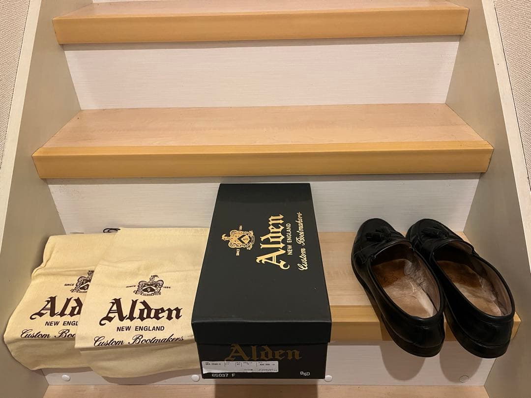 ALDEN オールデン　ローファー　タッセル黒　8.5D