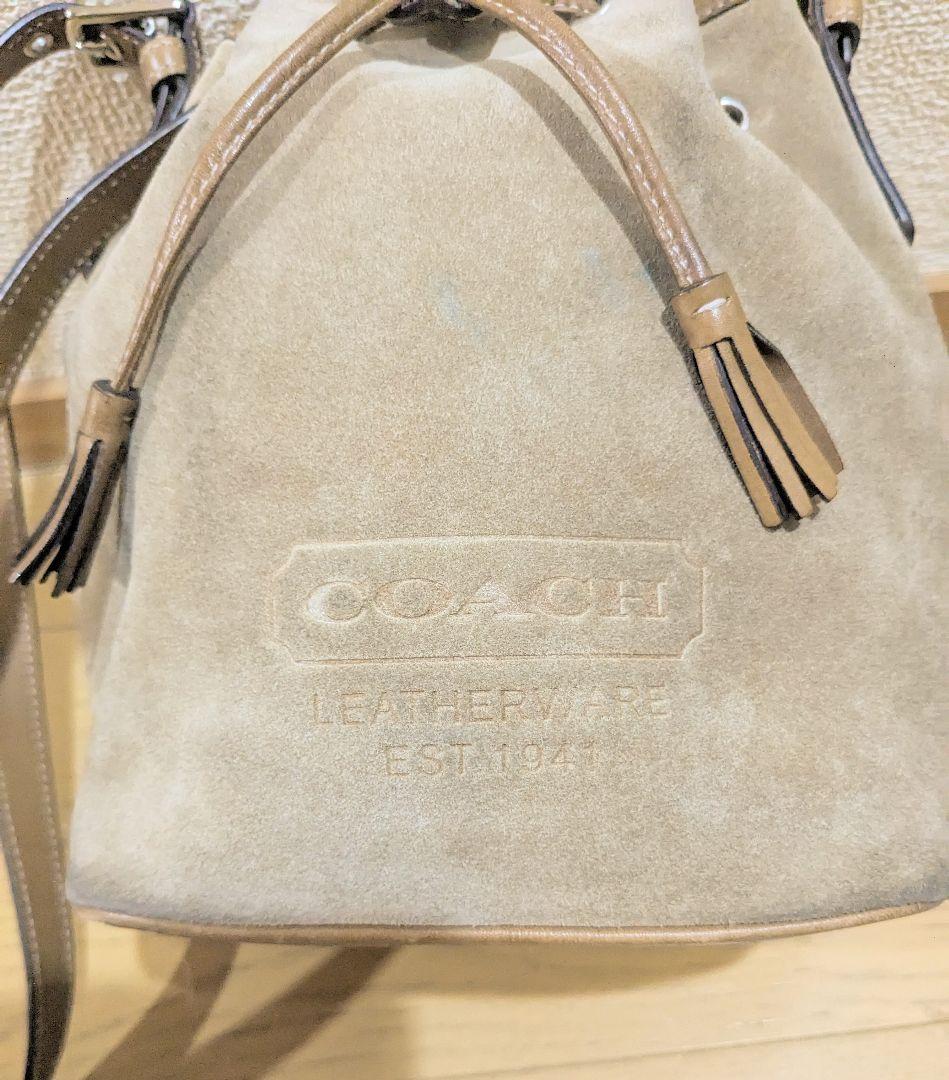 オールドコーチ 7561 OLD COACH スエード ベロア 巾着 肩掛け - メルカリ
