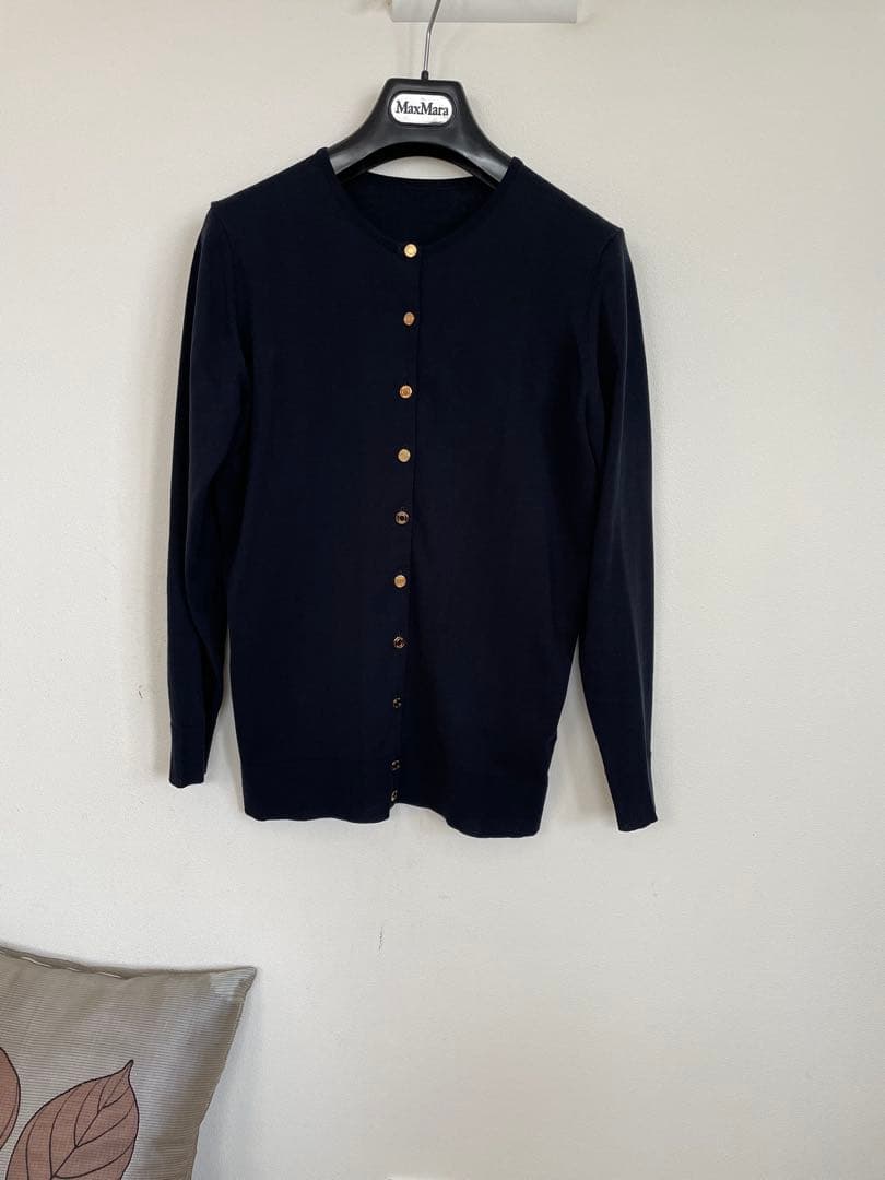 美品☆MUSE DeuxiemeClasseクルーネックカーディガン ネイビー - メルカリ