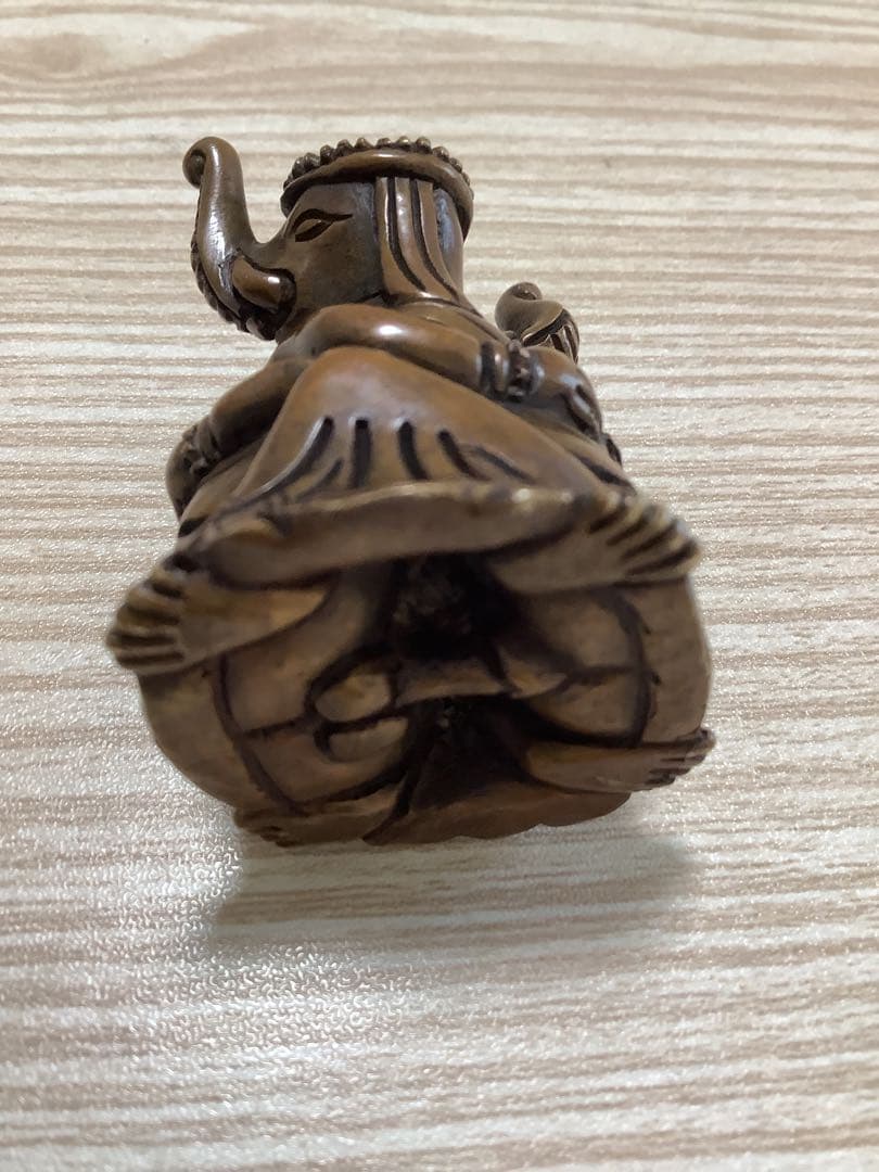 《 チベット密教　新品 》 ガネーシャ　歓喜仏　聖天　銅　金運　オリジナル　B