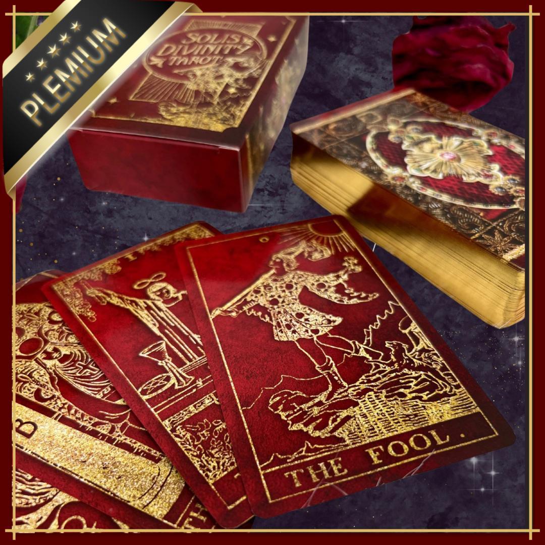 正規品タロットカード】前作完売品✨美麗レア色✨豪華な真紅×