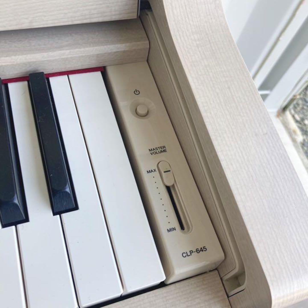 取付無料！ヤマハ クラビノーバ CLP-645 電子ピアノホワイトアッシュ調