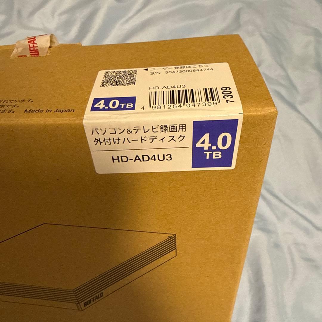 外付けハードディスク・ドライブ BUFFALO DriveStation HD-AD4U3 4.0TB HDD