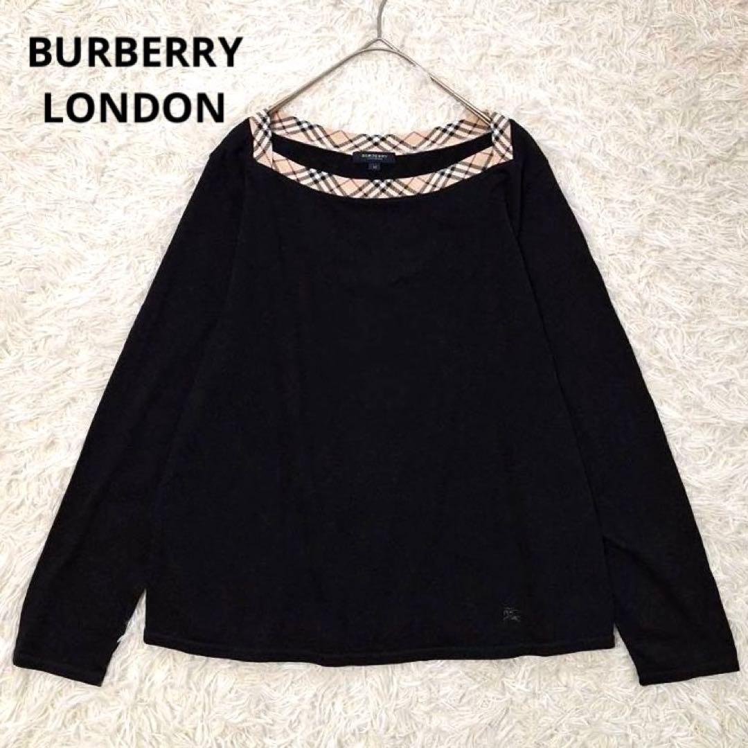 美品✨バーバリーロンドン スクエアネック カットソー ノバチェック