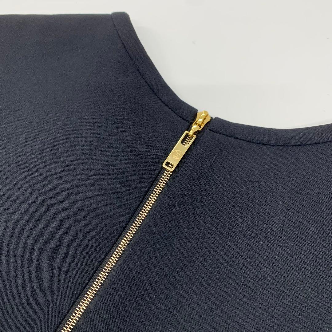 ヴィトン ワンピース ウール 半袖 ベルト ロゴ モノグラムフラワー