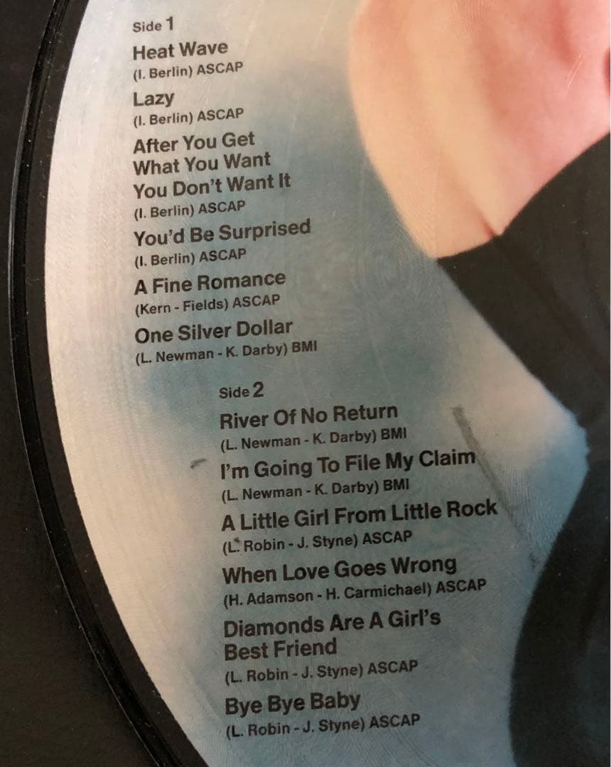 Marilyn Monroe マリリン・モンロー ピクチャーレコード 1984 - メルカリ