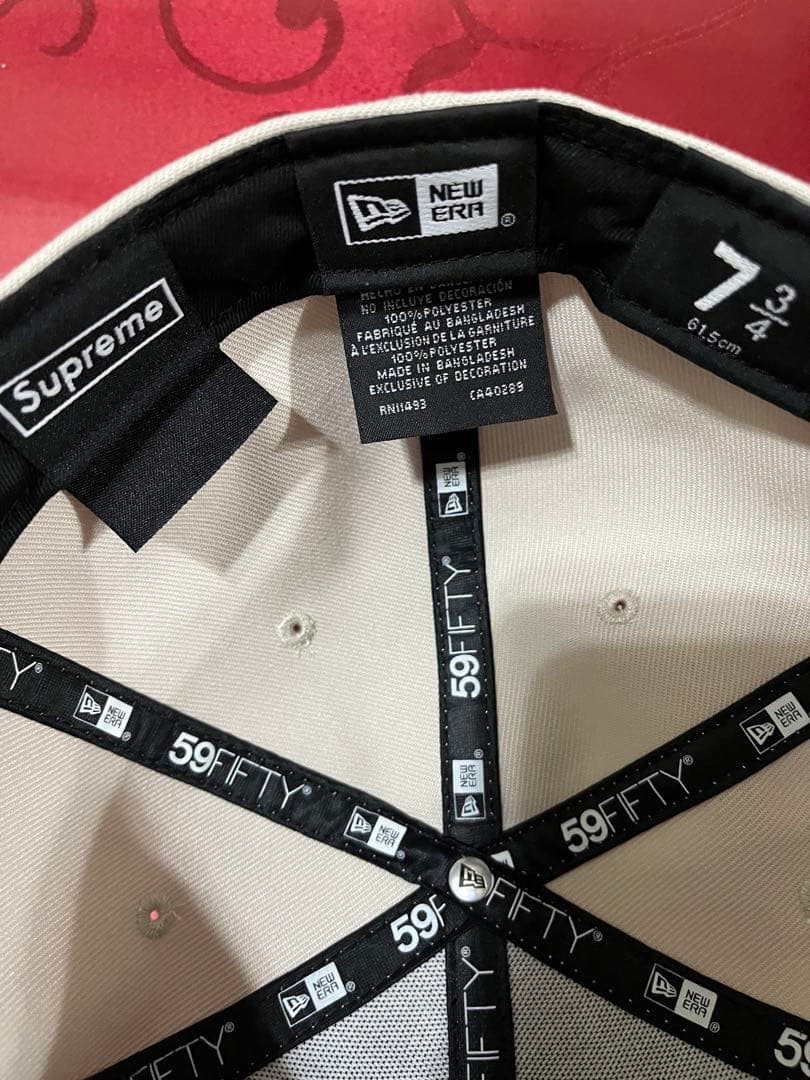 帽子 Supreme Gold Cross S Logo NewEra \"Stone\"