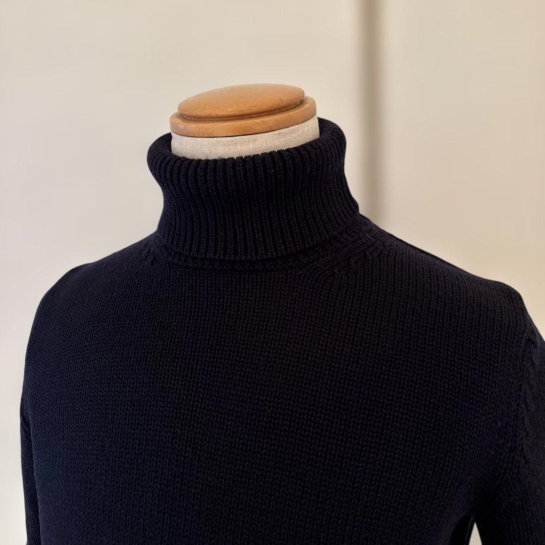 ロベルトコリーナ／タートルネックニット／ダークネイビー／46 - メルカリ