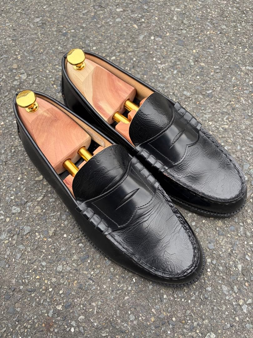 kenford fine shoesケンフォード ペイズリー ローファー26.5 - メルカリ