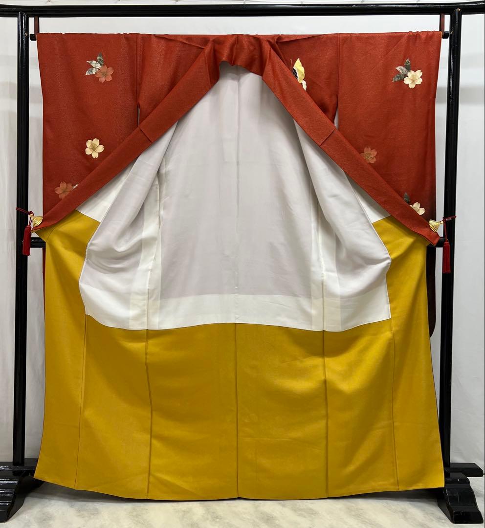 振り袖 フルセット 長襦袢付 成人式 金彩加工 ラメ入り 焼箔 長尺袋帯