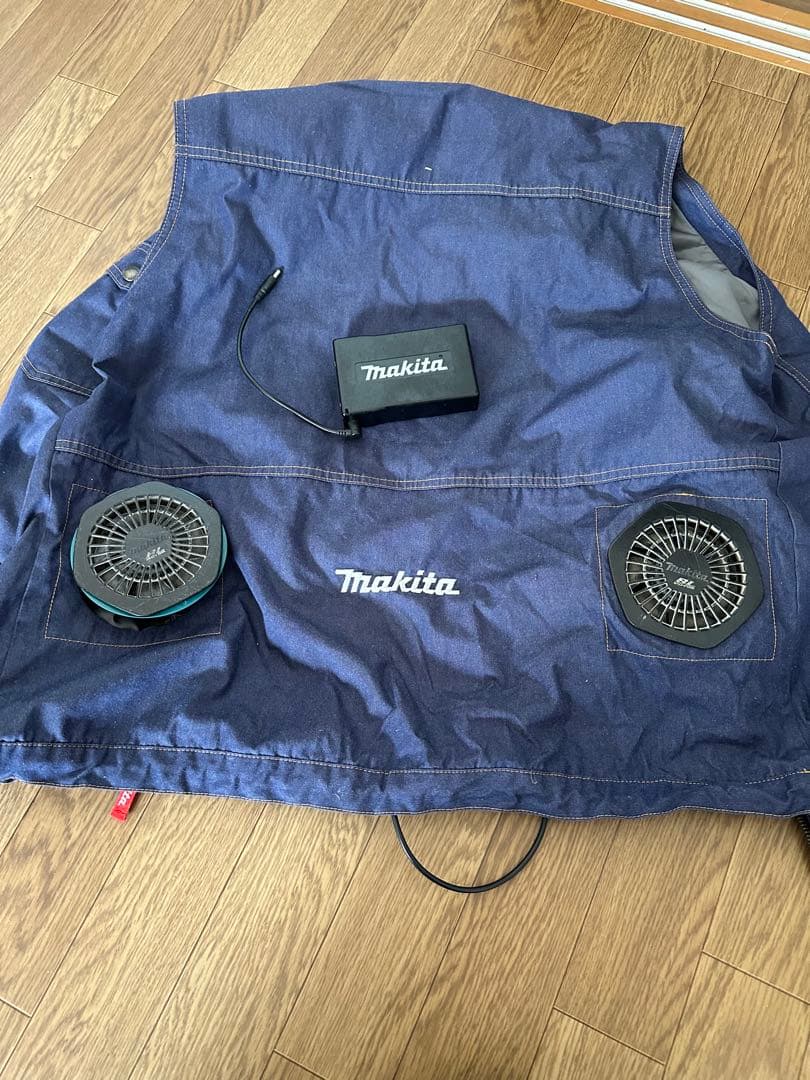 マキタ　空調　バッテリー　フルセット マキタ（makita） □マキタ 充電式ファンベスト FV215DZ 紺(デニム調