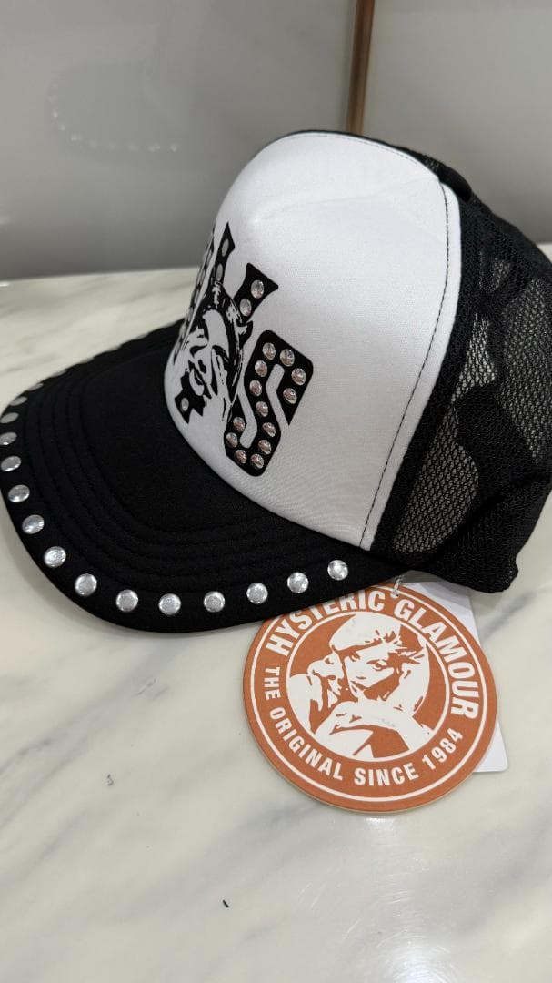 【新品未使用】ヒステリックグラマー　スタッズメッシュキャップ -214